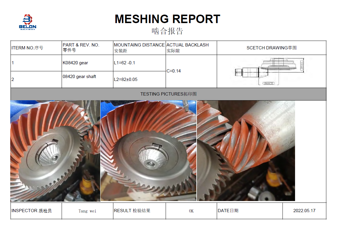 Meshing tès