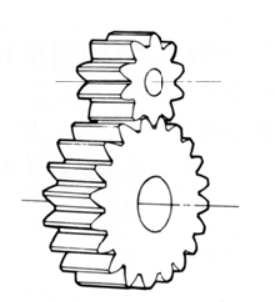 spur gear worming method